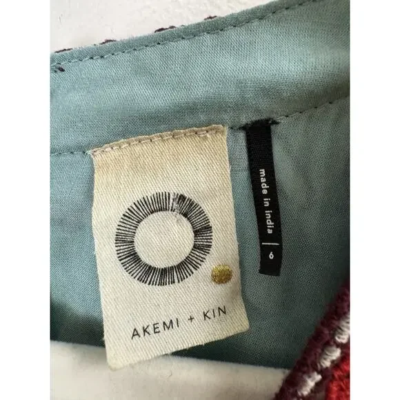 Anthropologie Akemi + Kin Beaded Midi Dress Maximalist Bohemian Hippie Boho 6 - Picture 4 of 11